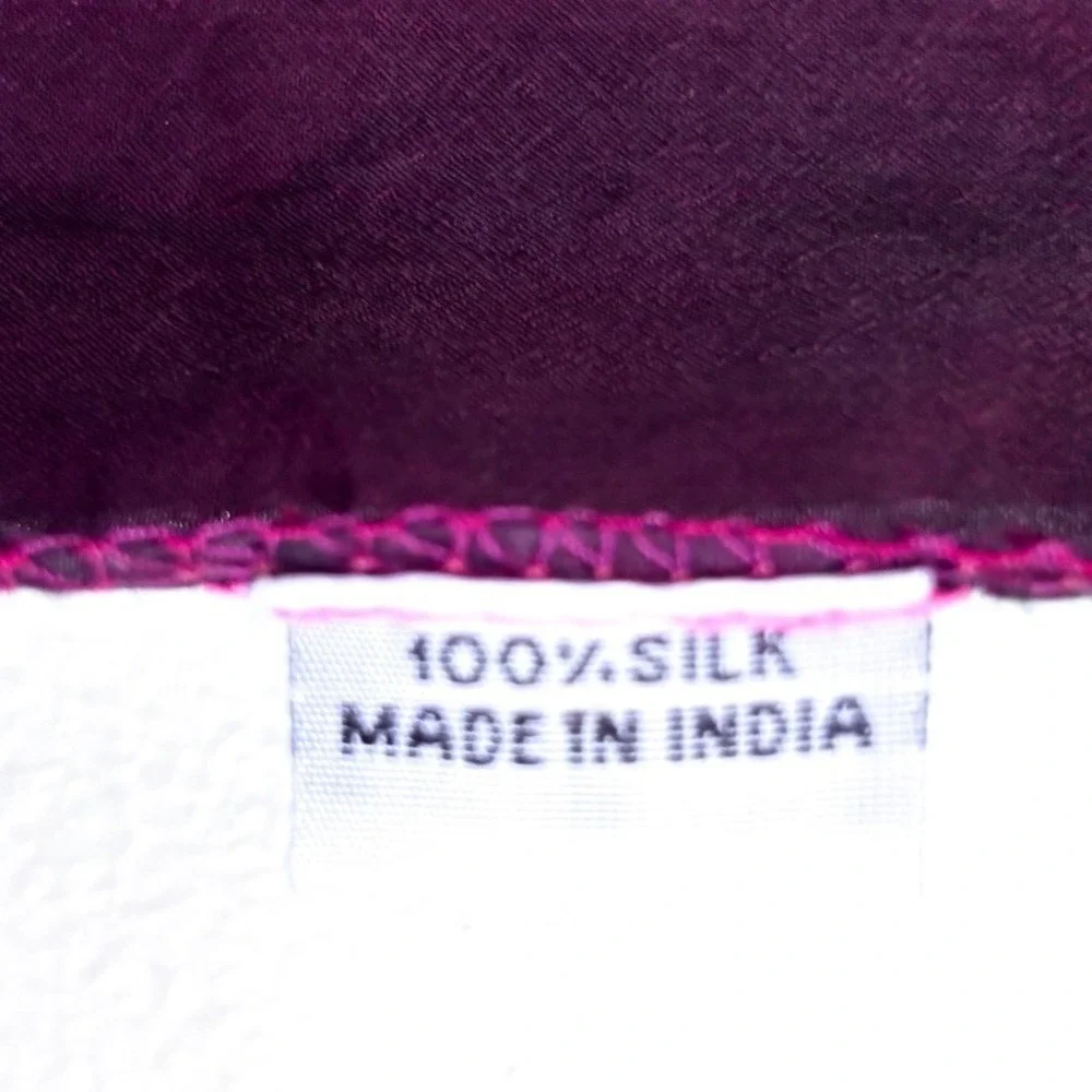 Striped Colorful 100% Silk Scarf‎ Wrap Shawl Embroidered 68X18 One Size India